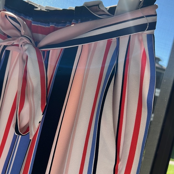 Express size XS striped high rise ankle dress pants - Picture 2 of 8